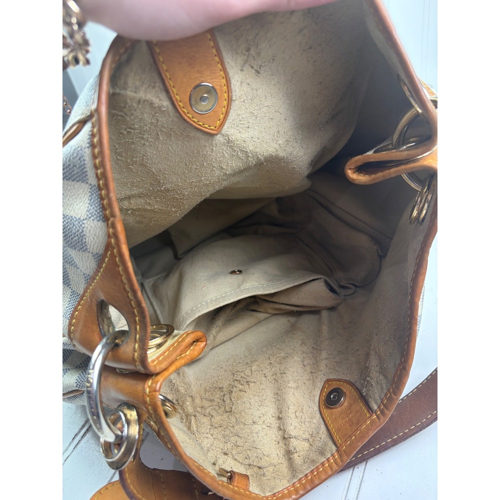 Louis Vuitton Vintage Damier Azur Canvas Hobo Galliera PM Shoulder Bag $1600 - Picture 13 of 16